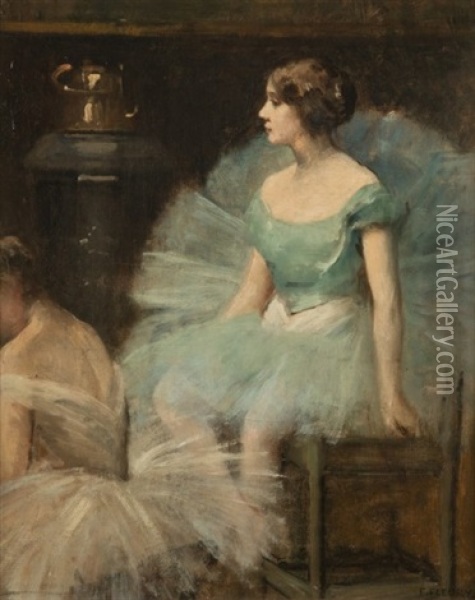 Deux Danseuses Oil Painting - Fanny Laurent Fleury