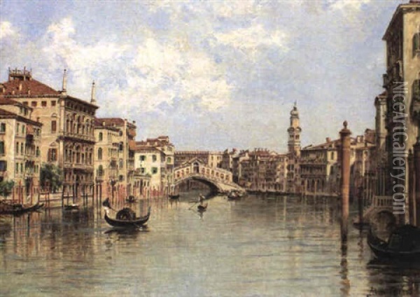 The Grand Canal, Venice Oil Painting - Antonietta Brandeis