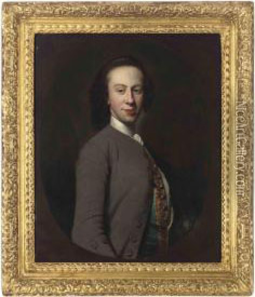Portrait Of A Gentleman Oil Painting - Richard Wilson