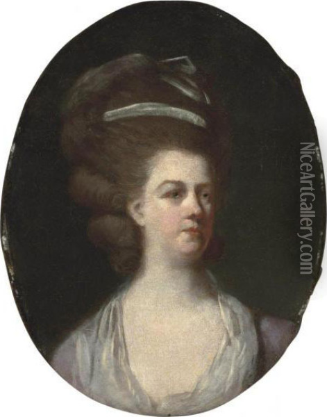 Portrait Of A Lady Oil Painting - Johann Zoffany