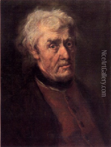Herrenportrat Oil Painting - Johann Georg Josef Edlinger