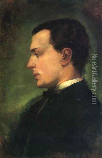 Portrait Of Henry James The Novelist Oil Painting - John La Farge
