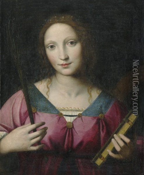 Die Hl. Katharina Von Alexandria Oil Painting - Bernardino Luini