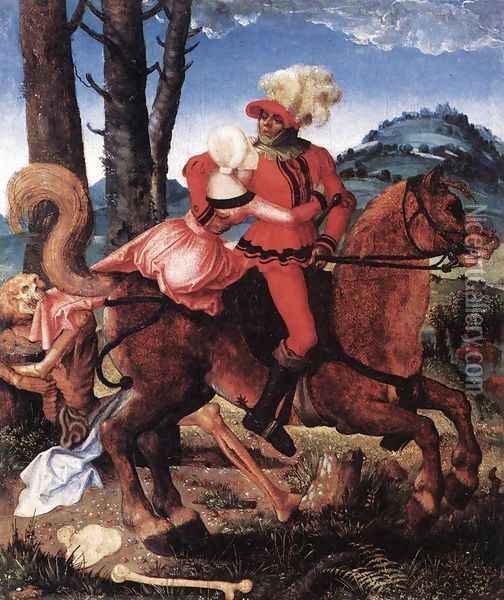 The Knight The Young Girl And Death 1505 Oil Painting - Hans Baldung Grien