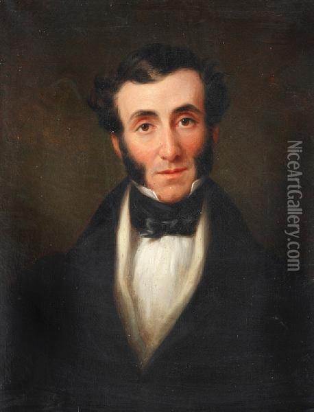 Portrait Of A Gentleman Oil Painting - Edward Frederick Green