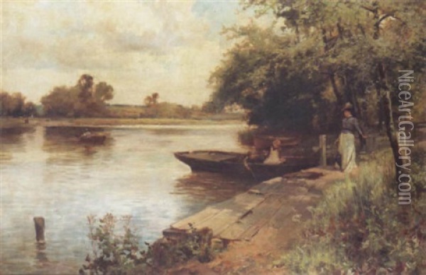Boating Oil Painting - Charles James Lewis