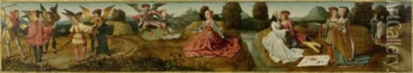 Allegorie Der Liebe Oil Painting -  Master of Frankfurt
