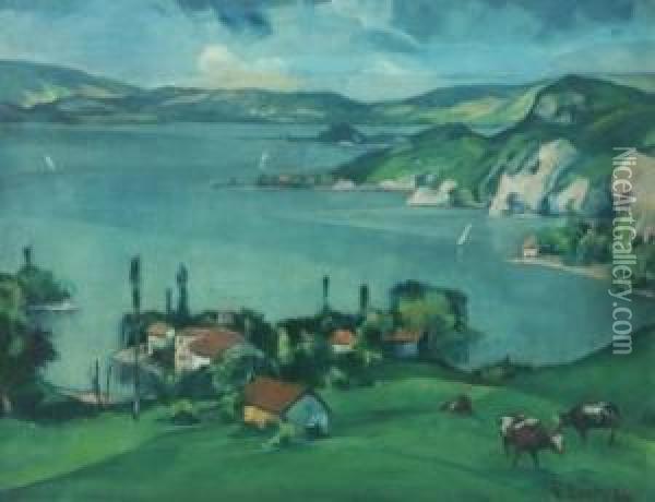 Am Gardasee Oil Painting - Wilhelm Oertel