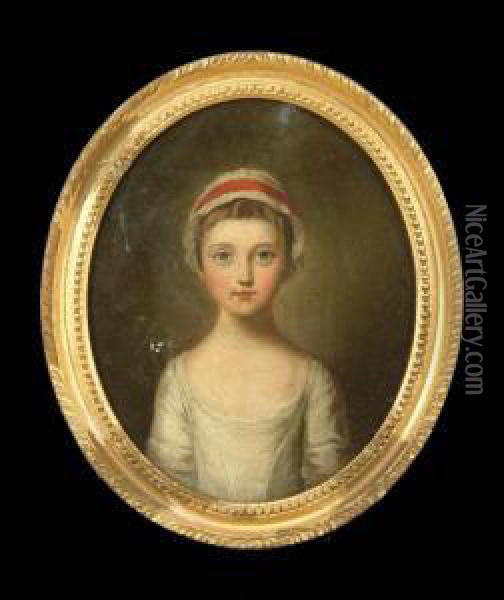 Portrait Of Thehonourable Juliana Ann Dawson Portrait Of Henrietta Ann Dawson Apair Oil Painting - Catherine Read