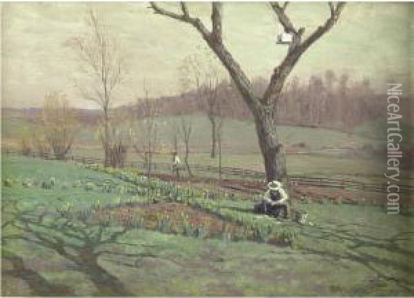 April Oil Painting - William Anderson Coffin