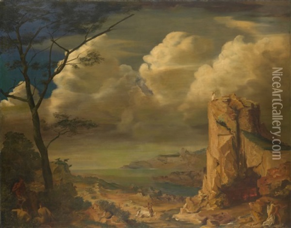 Mythological Landscape Oil Painting - Alexander Evgenievich Iacovleff