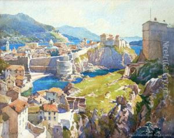 Dubrovnik Oil Painting - Alfred Ernest Baxter