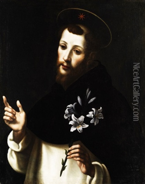 Der Heilige Dominikus Oil Painting - Lodovico (Il Cigoli) Cardi