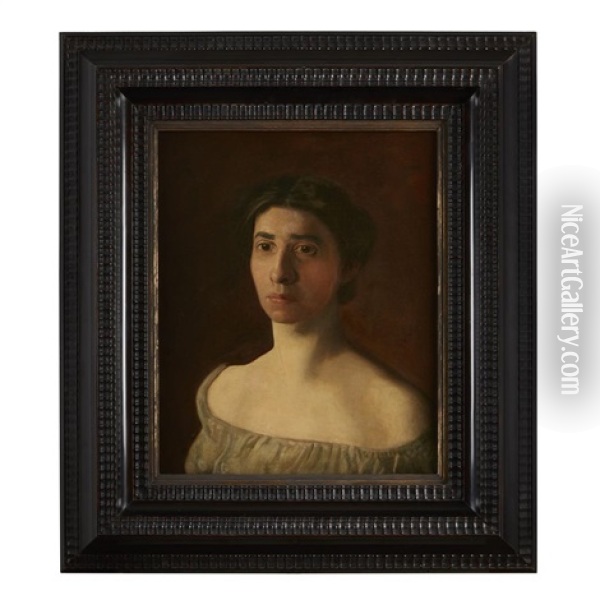 Miss Eleanor S.f. Pue Oil Painting - Thomas Eakins