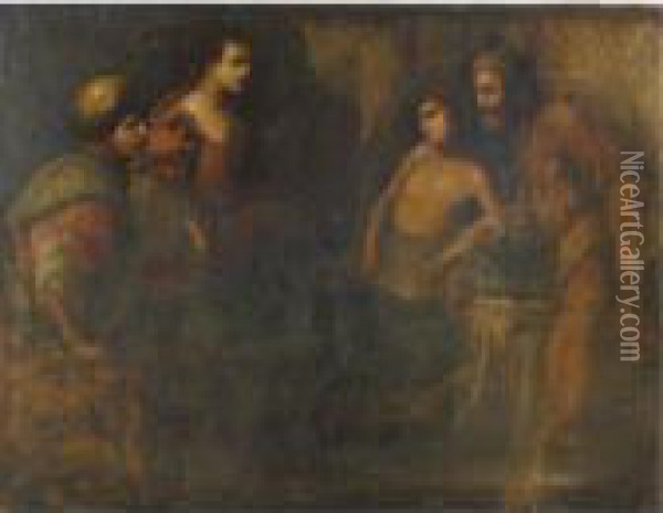 Biblical Scene Oil Painting - Michelangelo Merisi Da Caravaggio