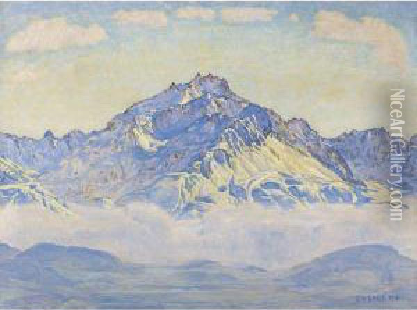 Winterlandschaft Oil Painting - Carl Albert Von Salis-Soglio