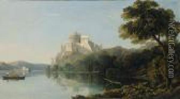 Lake Maggiore Oil Painting - George Arthur Fripp