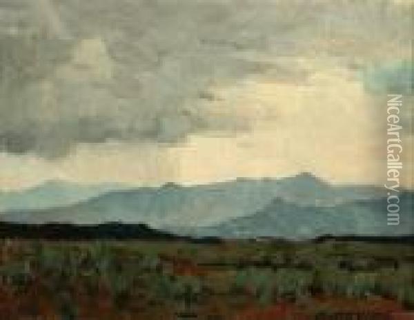 Desert Storm Oil Painting - Edgar Alwin Payne