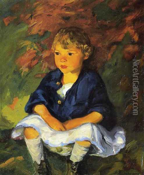 Little Country Girl Oil Painting - Robert Henri