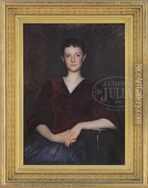 Portrait Of Elizabeth Child Oil Painting - Edmund Charles Tarbell