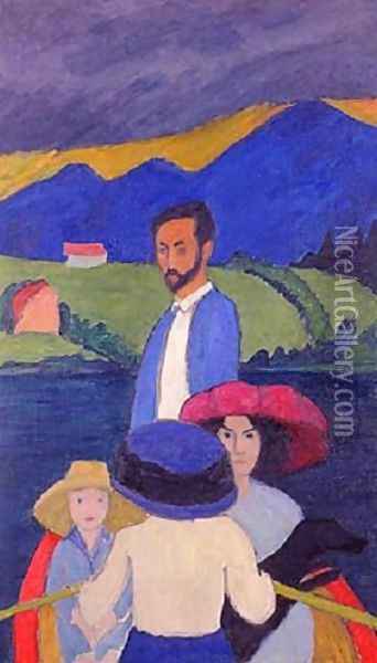 Boating Oil Painting - Gabriele Munter