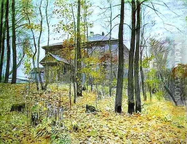 Autumn The Manor 1894 Oil Painting - Isaak Ilyich Levitan