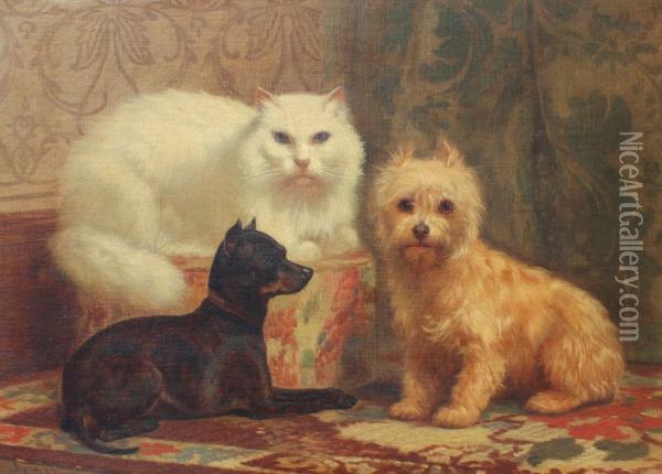Animal Portrait Oil Painting - John Henry Dolph