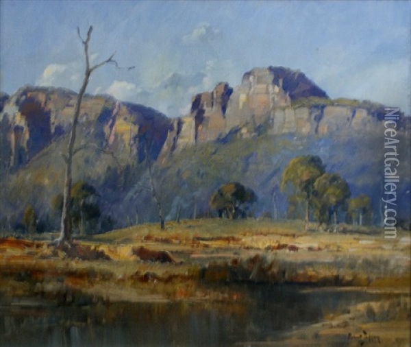 Mount Stack, Capertee Valley, Nsw Oil Painting - Robert Johnson