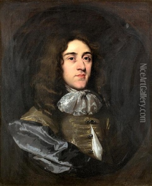 Portrait Of A Gentleman, Said To Be Dionysius Moorras Oil Painting - Pieter Borsseler