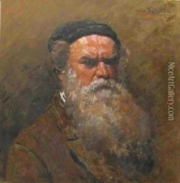 Autoportret Oil Painting - Octav Bancila