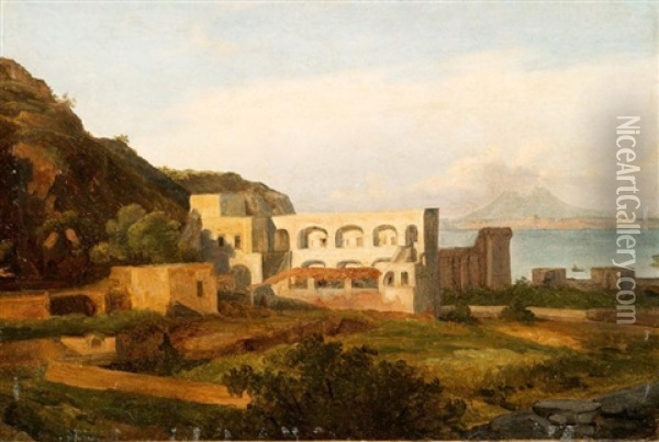 Vue Prise Dans L'ile Ischia, Pres De Naples Oil Painting - Jean Charles Joseph Remond