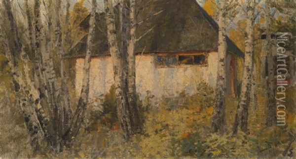 The Forge Oil Painting - Vasili Dimitrievich Polenov