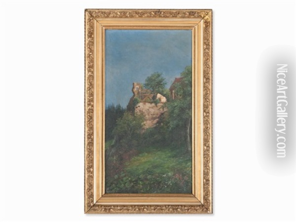 Burg Lauenstein Oil Painting - Gregor Greger