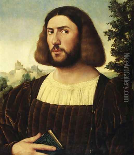 Portrait of a Man c 1520 Oil Painting - Jan Van Scorel