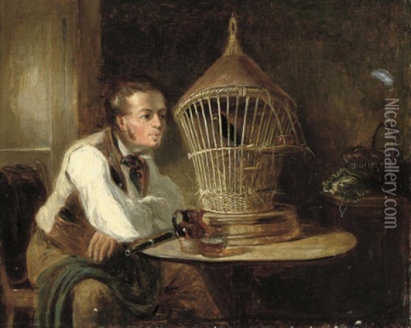 Whistling A Happy Tune Oil Painting - Alexander Fraser the Elder