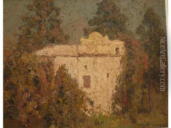 Villa Abeltif Oil Painting - Eugene Francois Deshayes