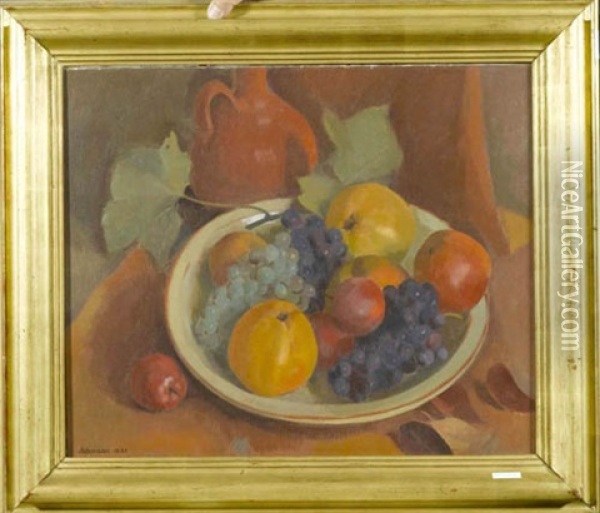 Fruchtestilleben Oil Painting - Adolf Holzmann