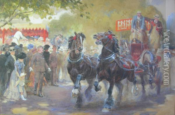 The Cart Horse Parade Oil Painting - Philip Dadd