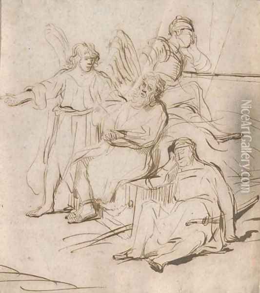 Saint Peter freed from Prison Oil Painting - Govert Teunisz. Flinck