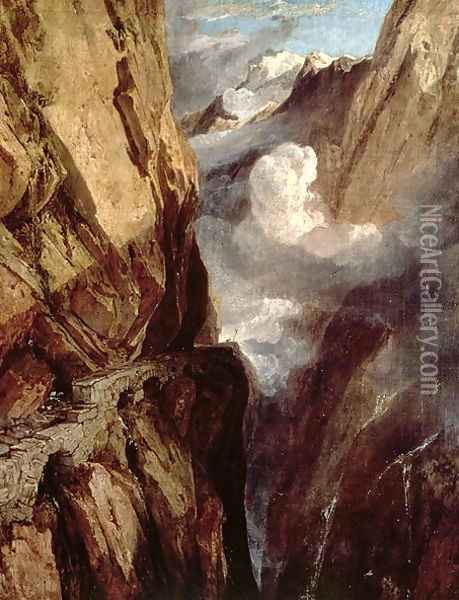 The Pass of St. Gotthard, Switzerland Oil Painting - Joseph Mallord William Turner