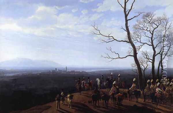 The Siege Of Cosel Oil Painting - Wilhelm Von Kobell