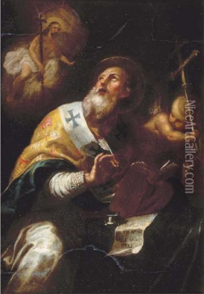 The Vision Of Saint Paul Oil Painting - Paul Troger