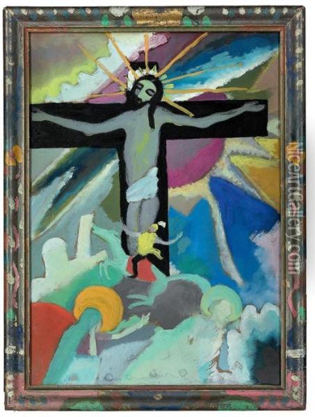Gekreuzigter Christus Oil Painting - Wassily Kandinsky