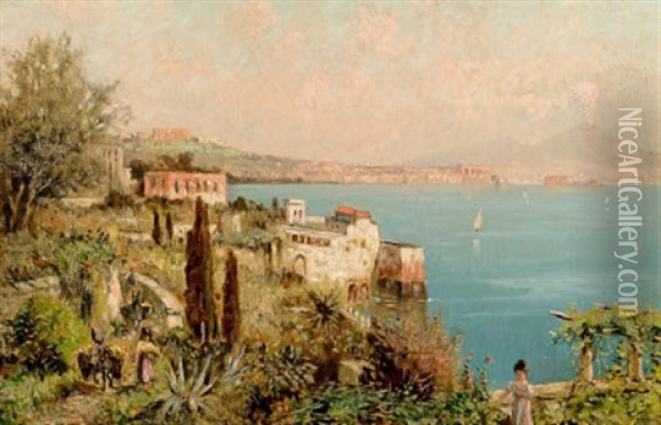 Am Golf Von Neapel Oil Painting - Franz Reder-Broili