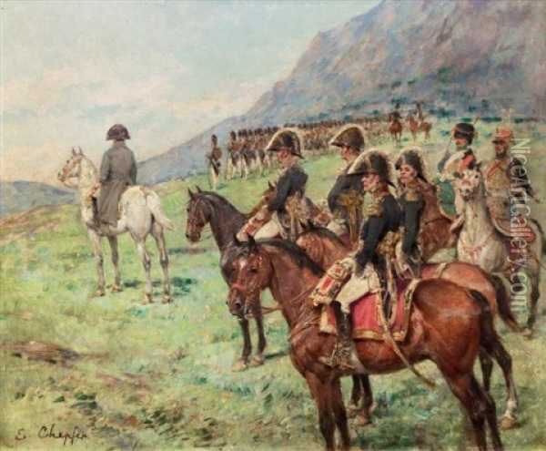 Napoleon Oil Painting - Emile Chepper