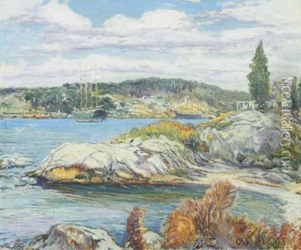 Maine Coast, Booth's Bay Oil Painting - Charles Reiffel