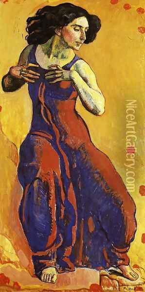 Woman In Ecstasy Oil Painting - Ferdinand Hodler
