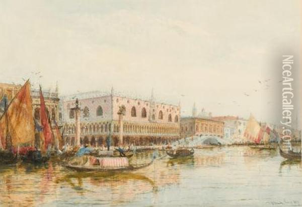 The Grand Canal, Venice Oil Painting - Thomas Bush Hardy