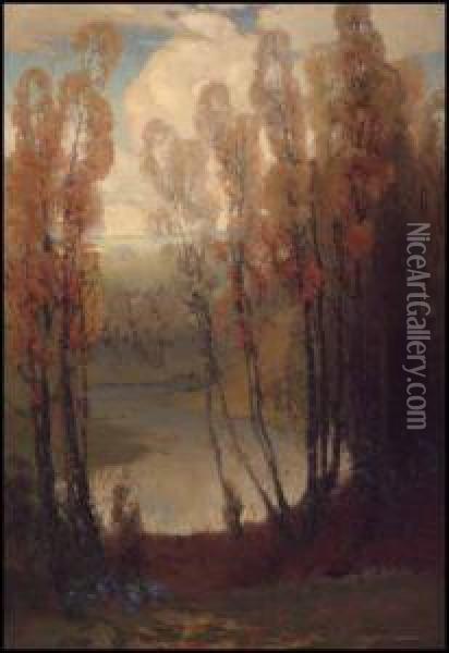 Autumn Oil Painting - Joseph Archibald Browne