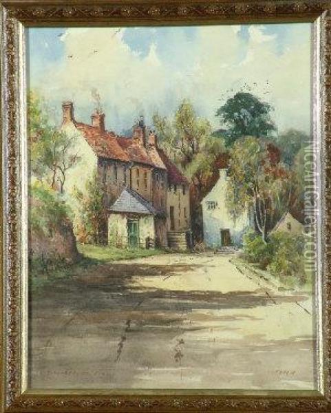 Cottage At Etal Oil Painting - William Ferris